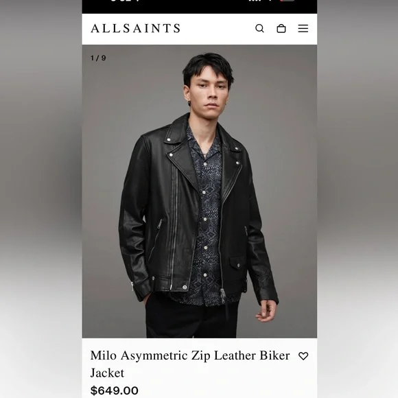 ALLSAINTS Leather Jacket